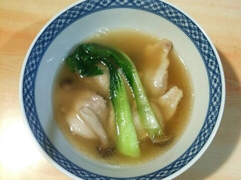 美味！豚とチンゲン菜のスープ